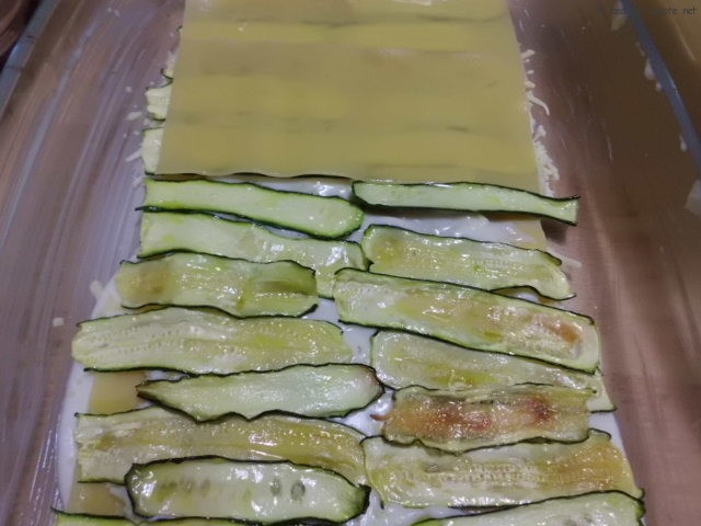 Zucchini schichten